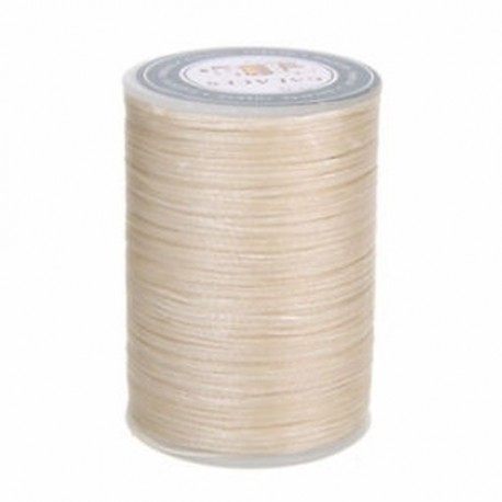 Bézs Waxed Thread 0.8mm 90m poliészter kábel varrás varrással bőr kézműves karkötő