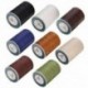 Bézs Waxed Thread 0.8mm 90m poliészter kábel varrás varrással bőr kézműves karkötő
