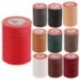 Bézs Waxed Thread 0.8mm 90m poliészter kábel varrás varrással bőr kézműves karkötő