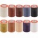 Kék Waxed Thread 0.8mm 90m poliészter kábel varrás varrással bőr kézműves karkötő