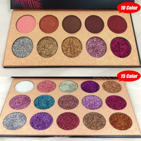 16 színű csillámos matt ragyogó fényes glitter gyémánt tartós hosszantartó smink  szemhéjárnyaló paletta