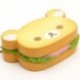 1PCS Bear Hamburger Soft Squishy Slow Rising Charm Squeeze Kid Toys stresszcsökkentő szórakoztató játékgyűjtemény