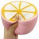 1PCS 4.3 &quot Fél citrom gyümölcs Soft Squishy Slow Rising Charm Squeeze Kid Toys stresszcsökkentő szórakoztató