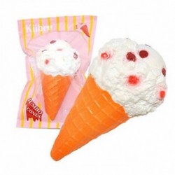 1PCS fehér fagylalt Soft Squishy Slow Rising Charm Squeeze Kid Toys stresszcsökkentő szórakoztató játékgyűjtemény