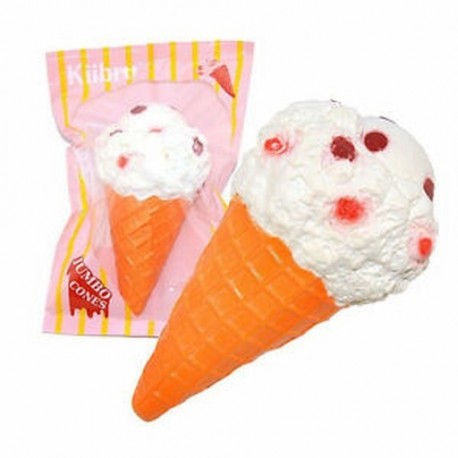 1PCS fehér fagylalt Soft Squishy Slow Rising Charm Squeeze Kid Toys stresszcsökkentő szórakoztató játékgyűjtemény