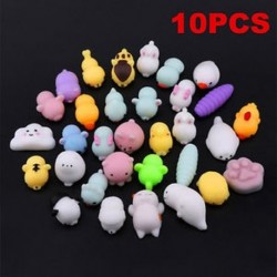 10PCS vegyes 3 * Soft Squishy Slow Rising Charm Squeeze Kid Toys stresszcsökkentő szórakoztató játékgyűjtemény