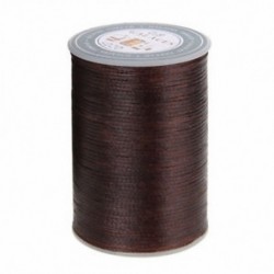 Sötétbarna Waxed Thread 90m 0.8mm poliészter kábel varrás varrással bőr kézműves karkötő