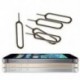 100db 100Pcs SIM kártya tálca eltávolító kilökő gomb kulcsszerszám Apple iPhone XS Max XR készülékhez