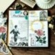 * 3 60db címke napló papír matrica Scrapbooking növények Virág matricák Telefon dekoráció