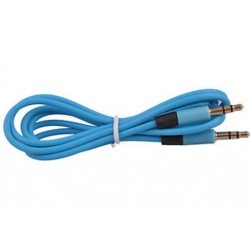 Kék Jack férfi és férfi audio sztereó Aux hosszabbító kábel kábel iPhone iPod 3,5 mm J