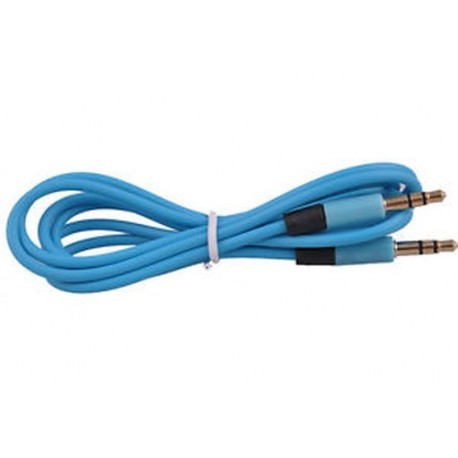 Kék Jack férfi és férfi audio sztereó Aux hosszabbító kábel kábel iPhone iPod 3,5 mm J