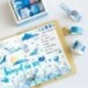 10 tekercs Óceán mintás színes Washi dekor szalag - dekoratív öntapadós szalag - 1