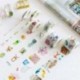 10 tekercs HUA MUNG mintás-színes Washi dekor szalag - dekoratív öntapadós szalag - 2