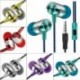 * 2 Arany 3,5 mm w / Mic Super basszuszene fülhallgató fülhallgató fülhallgató fülhallgató fülhallgatóval