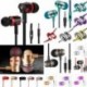 * 2 Rose Gold 3,5 mm w / Mic Super basszuszene fülhallgató fülhallgató fülhallgató fülhallgató fülhallgatóval