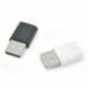 fehér 1db Micro USB-hím USB 2.0-ás férfi konverteradapter a mobil telefonhoz