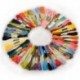 50db Multi Colors Skeins a hímzéshez varrással A pamut keresztszálas öltés
