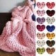 Kék HOT Chunky gyapjú fonal Super Soft Bulky kar Kötés gyapjú Roving horgolás DIY
