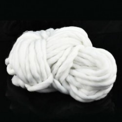 fehér Hot DIY Chunky gyapjú fonal Super Soft Bulky kar Kötés gyapjú Roving horgolás