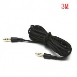 3M Fekete 3,5 mm-es AUX kiegészítő kiegészítő sztereó kábel férfi-férfi hangkábel MP3 autó számítógéphez
