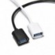 fehér USB-C Android OTG adapter C típusú átalakító USB 3.1 férfi és USB női kábel