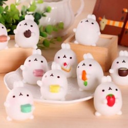 Mochi puha nyúl Squishy gyógyító Squeeze szórakoztató gyerek játék ajándék stresszoldó dekoráció