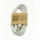 fehér Új USB adat töltő kábel kábel szinkron töltő Samsung Galaxy Megjegyzés S2 S3 S4