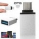 Fekete USB 3.0 női USB-hez 3.1 C típusú férfi átalakító USB-C OTG adapter átalakító Új