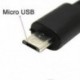 Fekete Micro USB A és USB 2.0 B közötti, visszahúzható kábeladat-szinkron töltő a Samsung számára