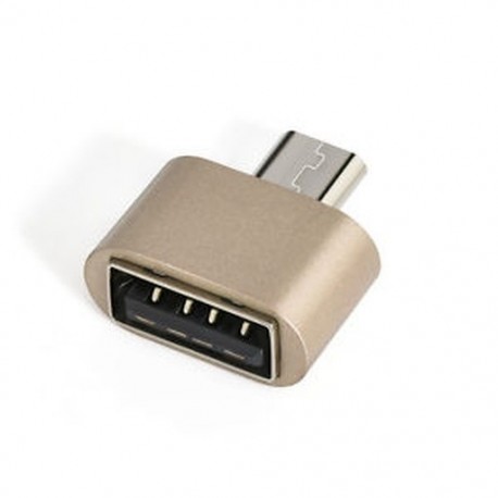 Arany Micro USB 2.0 női USB-hez 3.1 C típusú férfi átalakító USB-C OTG 3. adapter