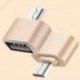 Arany Micro USB 2.0 női USB-hez 3.1 C típusú férfi átalakító USB-C OTG 3. adapter