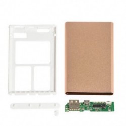 Arany DIY Aluminium Power Bank tokszekrény készlet 5000mah külső akkumulátor töltőhöz