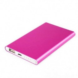 Rhodo 5000mah alumínium külső USB tápegység akkumulátor töltő doboz mobiltelefon