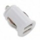 Fekete 2 portos kettős USB Mini Bullet autós töltő adapter Samsung S6 iPhone 6 6S Plus készülékhez