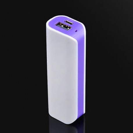 Lila ÚJ 2600mAh USB hordozható külső akkumulátortöltő Power Bank telefonhoz