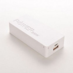 Fehér 5V 5600mAh 2600mAh hordozható hálózati banki biztonsági másolat külső akkumulátor töltő mobiltelefonhoz