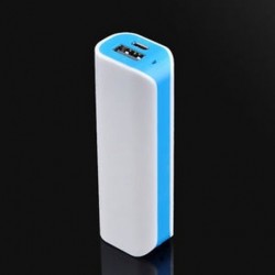 Kék Hordozható 2600mAh USB külső tartalék akkumulátor töltő Power Bank a mobiltelefon