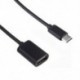 Arany USB C 3.1 C típusú férfi-USB női fém OTG szinkronizáló adatátalakító kábel