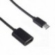 Arany Fém USB C 3.1 C típusú férfi-USB női OTG adatszinkronizáló kábel adapter
