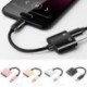 Arany 2 in1 USB C típusú, 3,5 mm-es fejhallgató-csatlakozó adapter AUX &amp  Sync dátum töltőkábel