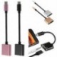 Arany 2 in1 USB C típusú, 3,5 mm-es fejhallgató-csatlakozó adapter AUX &amp  Sync dátum töltőkábel