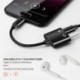 Arany 2 in1 USB C típusú, 3,5 mm-es fejhallgató-csatlakozó adapter AUX &amp  Sync dátum töltőkábel