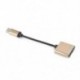 Arany 2 in1 USB C típusú, 3,5 mm-es fejhallgató-csatlakozó adapter AUX &amp  Sync dátum töltőkábel