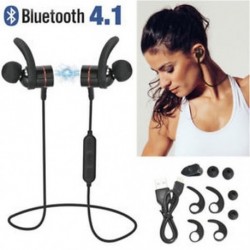 * 4 Fekete Vezeték nélküli Bluetooth 4.2 fülhallgató fülhallgató fülhallgató fülhallgató fülhallgató