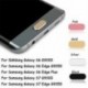Arany Samsung Galaxy S6 S7 Edge Home gomb matrica fém védőbőr bőr Lot