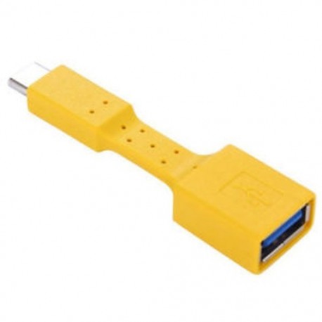 Sárga USB-C 3.1 C típusú férfi-USB 3.0 adapter OTG adatszinkron töltő töltő kábel