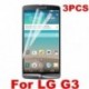 LG G3 D855 3PCS Ultra Clear LCD HD képernyővédő fólia bőrvédő őr