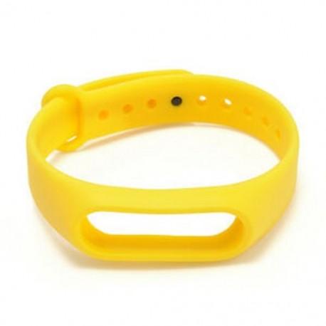 Sárga Eredeti csuklópánt w / fém csat csere Xiaomi Mi Band 2 karkötő