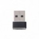 USB 3.0 (A-típusú) Férfi USB3.1-hez (C-típusú) Fekete átalakító adapter csatlakozó fekete