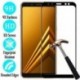 2018 Fekete teljes borítású edzett üveg képernyővédő fólia Samsung Galaxy A8 készülékhez